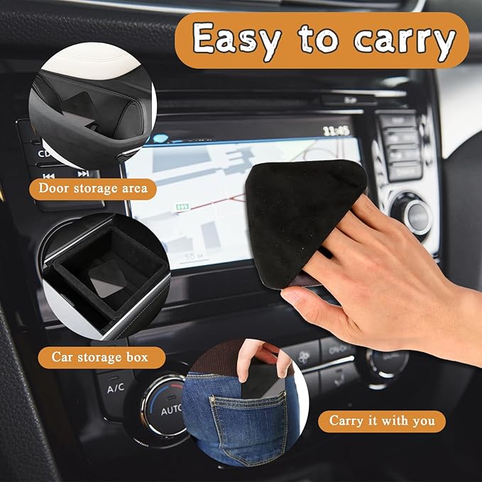 2 PCS Car Screen Cleaner, Car Touch Screen Cleaner, Microfiber Cloth Auto Touchscreen Cleaning Wipes, Car Cleaning Wipes Cleaning Cloth Screen Cleaner Cloth for Vehicle Dashboard Car Display Interior
