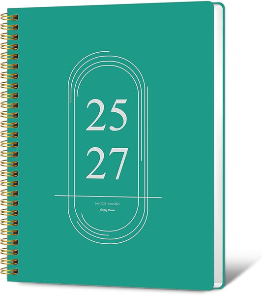 Monthly Planner 2025-2027 - 2 Year Monthly Planner Calendar 2025-2027, July 2025 - June 2027, 7.3" * 9.5", 24 Months Calendar Planner with Waterproof Cover＆Spiral Bound, for Office, School Home Planning
