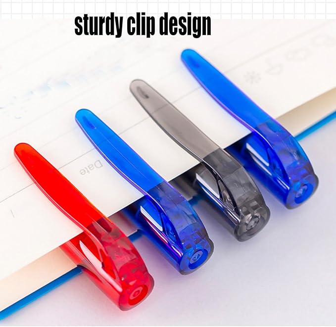 10-Pack Novelty Mini Ballpoint Pens Pocket size Pen Matte Finish Gel Pens, Red Ink Refills, 0.5mm Fine Point Bulk Office & School Supplies for Writing, Marking,Note Taking, Everyday Use