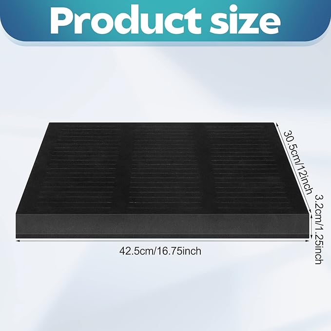 Lincia 1 Pcs Name Badge Holder ID Badge Tray Organizer Name Badge Organizer Badge Foam Holds 60 Badges ID Tag Name Badge Organizer Name Tag Holders for Office, 16 3/4 x 12 x 1 1/4 Inch