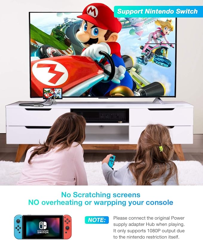 UtechSmart HDMI to USB C Adapter, 4-in-1 USB C Hub, Dual HDMI Adapter with 4K, USB C to USB Adapter for MacBook Pro Air, Dell, HP, Microsoft, Chromebook, Lenovo, iPhone 16 (100W PD USB 3.0)