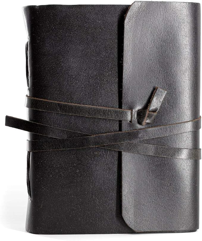 Handmade Leather Journal | Writing Notebook Diary | Bound Daily Notepad For Men & Women Unlined Paper Medium, writing pad for artist, sketch