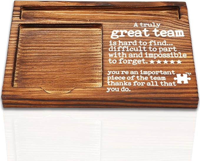 Inspirational Team Office Decor, Team Gifts for Employees, Appreciation Gifts for Team, Going Away Gift Retirement Gift for Coworker Boss, Team Gift Decor Self-Stick Note Pad Holders-DW01
