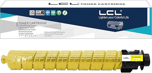 LCL Compatible Toner Cartridge Replacement for Ricoh 841850 MP C4503 C4504 C4504ex C5503 C5504 C6003 C6004 C6004ex Printer (1-Pack Yellow)