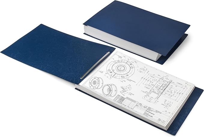 Durable 11x17 Professional Compressed Fiberboard Report Covers – Pack of 10 (Midnight Blue)