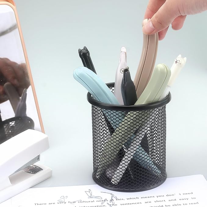 Professional Magnetic Staple Remover Puller Staples Remover Staple Removal Tool for School Office Home 5 Pack (Dark Gray/Blue/Green/Apricot/Purple)