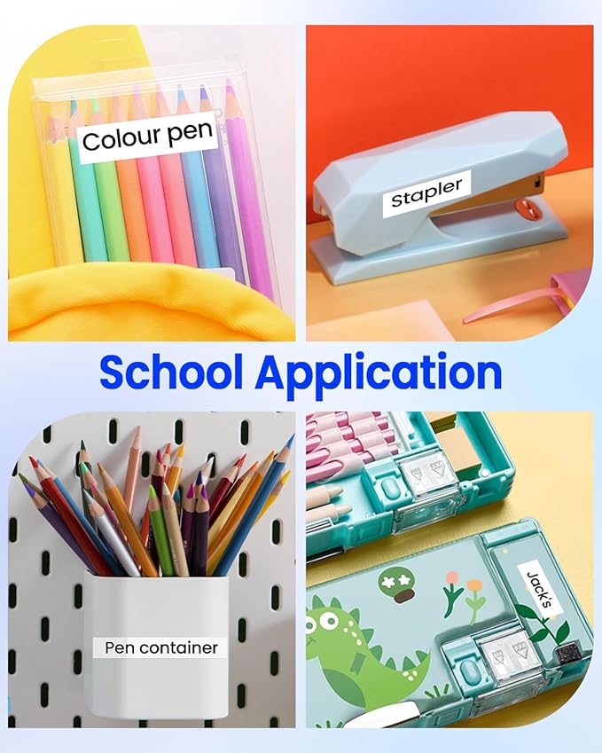 Airmall Replace for Brother Label Maker Tape TZe-231 TZe TZ Tape 12mm 0.47 Inch Laminated White TZe231 Black on White Compatible with Brother P-Touch 1/2" PT-D210 D220 H110 D400 D410 1280, 10-Pack