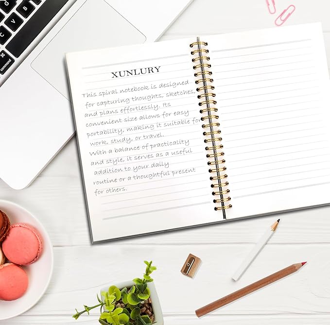 Boho Colorful Floral Notebook, Vibrant Flower Plant Journal, Cute Aesthetic Journal for Women, Cottagecore Wildflower Botanical Hardcover Spiral Notebooks, 5.5x8.3 Inch