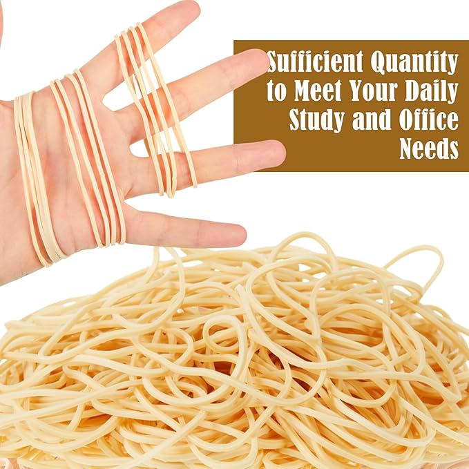 Marspark Rubber Bands Bulk Elastic Rubber Bands 5 lb File Folder Strong Elastic for Office Home Supply Crafts(Size 19)