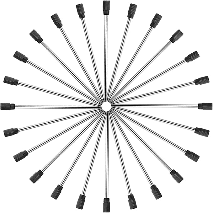 DUNBONG Ballpoint Metal D1 Refill for Multifunction Pen, Black pack of 5 pieces (Black)