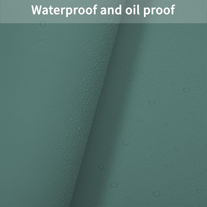 Leather Table Cover,1.8mm Thick,30x48 Inch Desk Cover,Large Desk Mat,Table Protector,Table Cover Protector,Kitchen Table Cover,Dining Table Mat,(Aqua Blue+Gray,30x48)