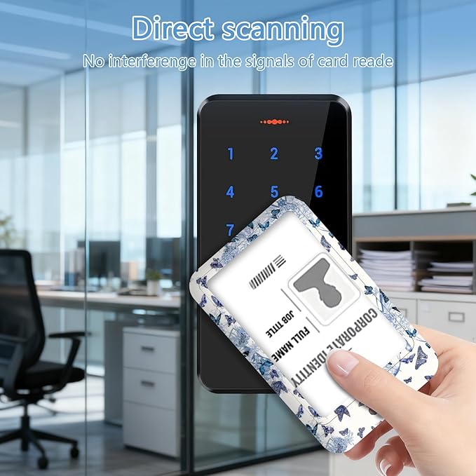 Butterfly Lanyards with Id Holder, Cute ID Badge Holder with Retractable Lanyard, ID Holder with Badge Reel Clips, Name Tag ID Card Holder Teacher Women Doctor Office Gift