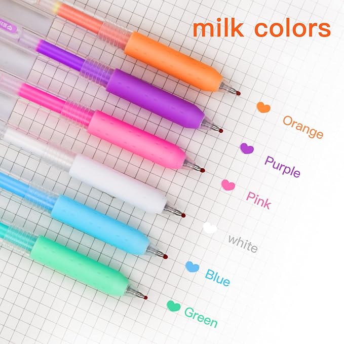 Yogurt color Journal Planner Pens Colorful 0.5mm Markers Fine Tip Drawing Pens Porous Fineliner Pen for Bullet Journaling Writing Note Taking Coloring Art Office School Supplies (6 yogurt color)