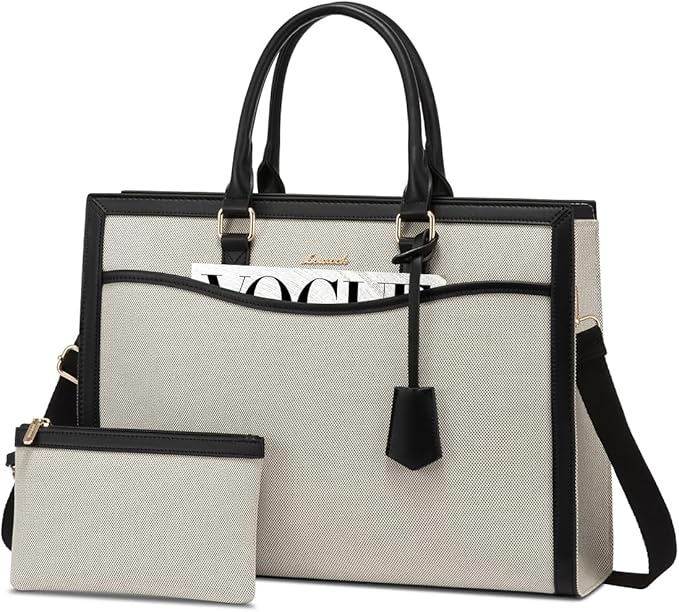 LOVEVOOK Laptop Tote Bag for Women, Office Work Bag Briefcase fit for 15.6 inch Laptop, Large Capacity Teacher Bag Handbag