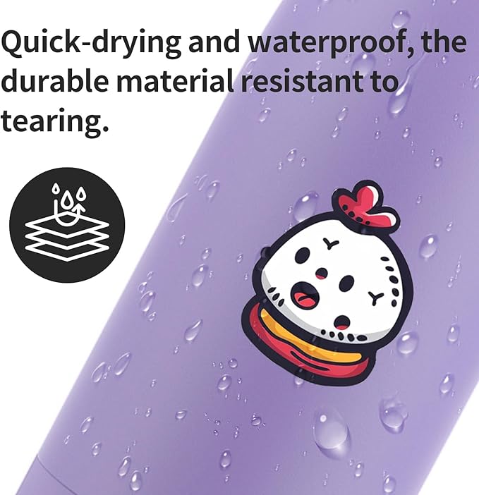 Vinyl Sticker Paper Bright Glossy 8.5"×11" 25 Sheets for Laser Printer