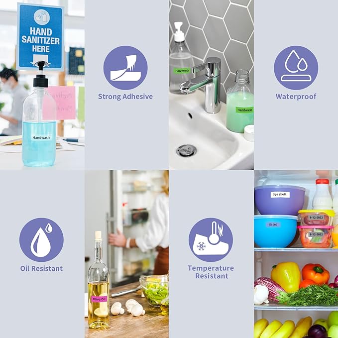 6 Pack Color M-K231 Compatible Label Tape Replacement for Brother P Touch M Tape M231 M-K231s 12mm 0.47 Inch for Brother P-Touch Label Makers PT-M95 PT-90 PT-70 PT-65 PT-85 Label Makers,Black on White