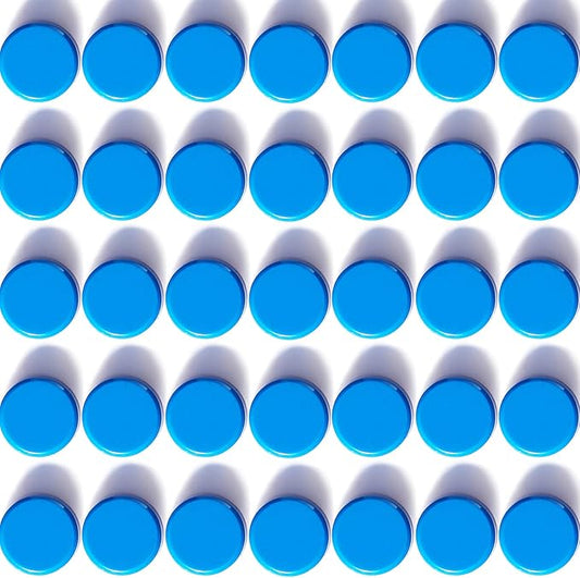 ZDZBLX Fridge Magnets Refrigerator Magnets, 40 Pcs Magnet Strong Magnets Small Magnets for Whiteboard, Heavy Duty Magnets Mini Magnets Cute Magnets Round Magnets for Fridge,Locker,Kitchen,Office, Blue
