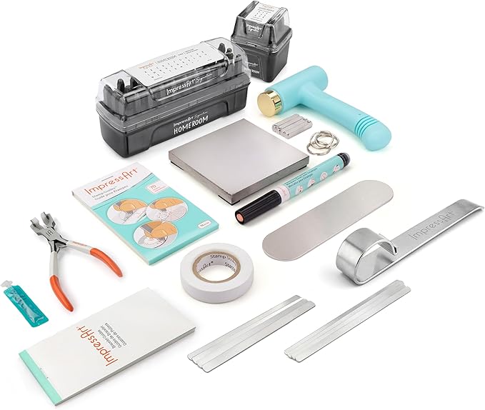 ImpressArt - Ultimate Metal Stamping & Bracelet Making Kit, Tools & Supplies for Metal Hand Stamping Craft Projects, DIY Jewelry Making & Keepsakes