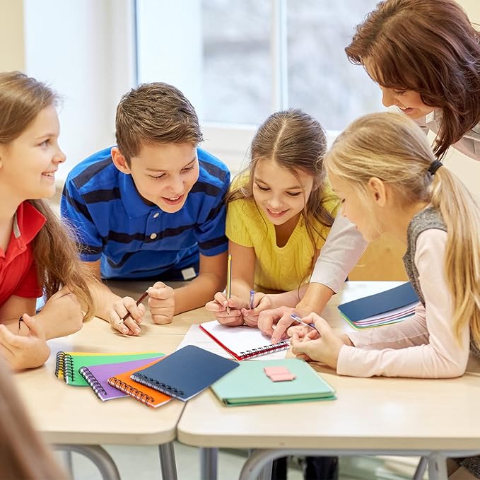 Sinmoe 120 Pack Small Spiral Notebooks 3x5 inch Mini Pocket Notepad Bulk Wire bound Top Spiral Memo Note Pads 60 College Ruled Notebook and 60 Blank Unlined Journals Assorted Steno Pads