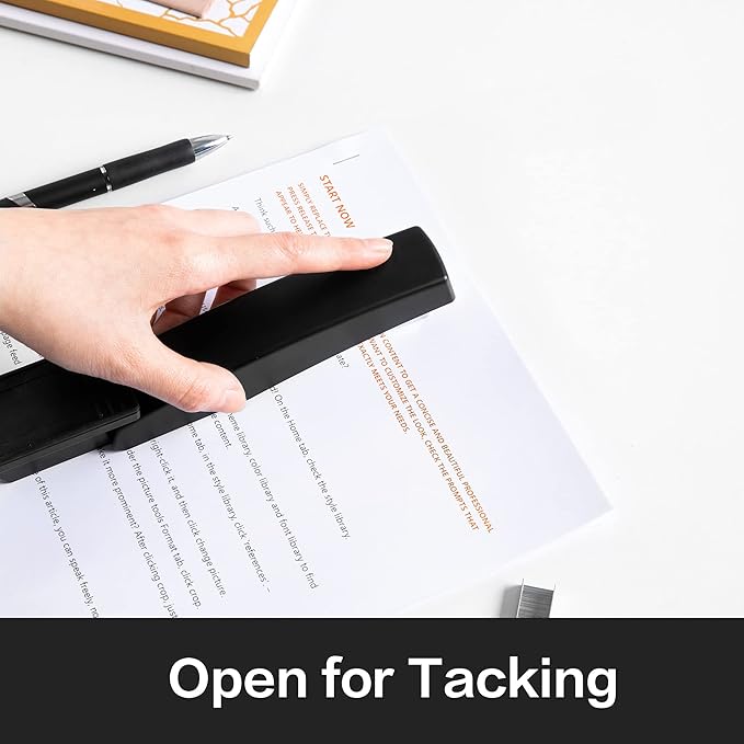 Deli Stapler, Desktop Stapler, 2 Pack, Office Staplers, 25 Sheet Capacity, Includes 2000 Staples and 2 Staple Removers, 2 Pack, Black