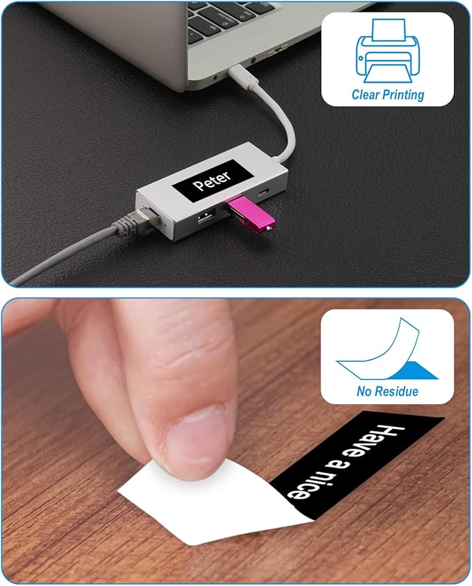 Weemay 3 Pack TZe355 24mm White on Black Laminated Label Tape Compatible with Brother Label Maker Tape TZe-355 TZe 355 TZ-355 TZ355 for PTouch PT-E500 PT-D600 PT-P750W PT-P900W Printer, 1 In x 26.2 ft