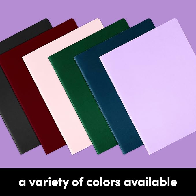 PAPERAGE Soft Cover Lined Journal Notebook, 2 Pack, (Blush), 100 Pages, Large 7.5 inches x 9.5 inches, College Ruled, Ideal for Note Taking & Travel Journal