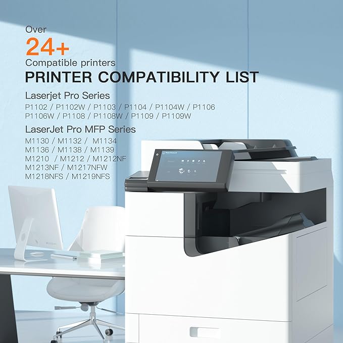 E-Z Ink 85A Black Compatible Toner Cartridge Replacement for HP 85A Black Toner Cartridge CE285A 85A CE285 Use for HP Laserjet p1102w P1102 P1109W M1217nfw M1212 M1212nf M1217 Pro Printer (2-Pack)