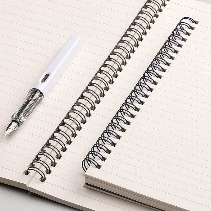 EMSHOI Lined Journal Spiral Notebook 7.48" x 10.15" - 3 Pack 480 Pages 100gsm Thick Paper, B5 Large Notebooks College Ruled, Plastic Hardcover Journals for Writing Women Men Work School Supplies