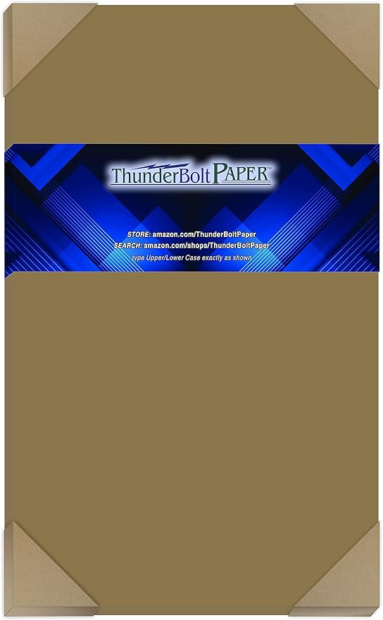 75 Sheets Chipboard 24pt (Point) 8.5 X 14 Inches Light Medium Weight Legal | Menu Size Size .024 Caliper Thick Cardboard Craft Packaging Brown Kraft Paper Board