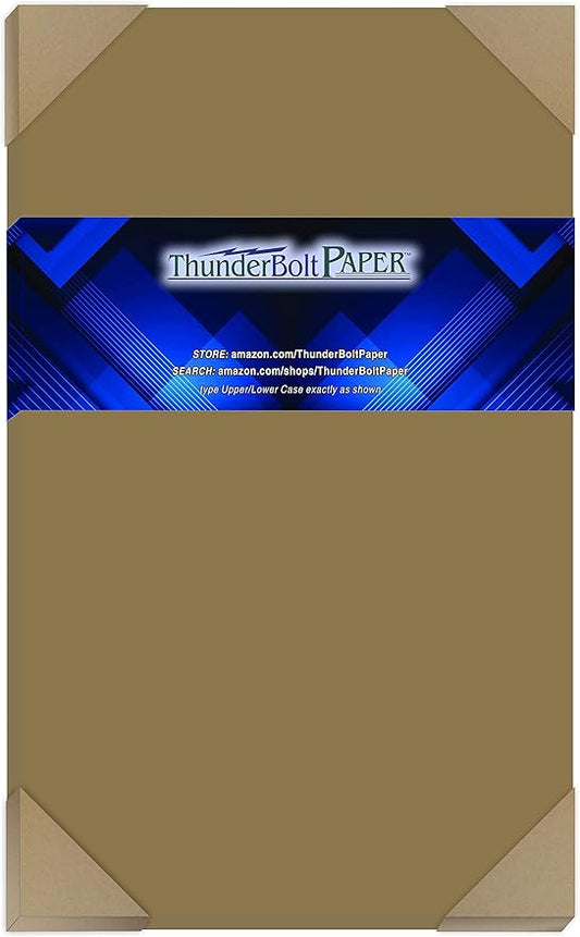 75 Sheets Chipboard 24pt (Point) 8.5 X 14 Inches Light Medium Weight Legal | Menu Size Size .024 Caliper Thick Cardboard Craft Packaging Brown Kraft Paper Board