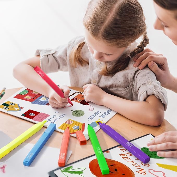 Aesthetic Highlighters, 8 Pack Assorted Colors,Pastel Highlighters Set, Bible Journaling Highlighter for Marker, Colored School Supplies