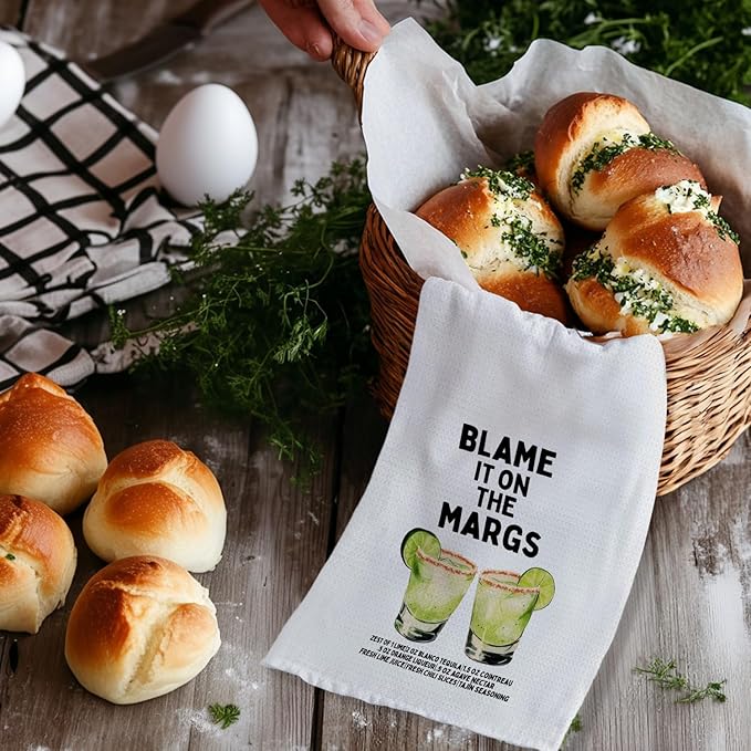 Margarita Gifts Kitchen Towels, Gifts for Margarita Lovers Decorative Hand Towels for Bathroom, Cocktail Themed Gift Dish Tea Towel for Kitchen Bar Cart Pub, 16x24 Inch