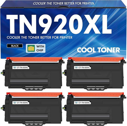 TN920XL TN920 Toner Cartridge Compatible Replacement for Brother TN 920 920XL TN920XXL TN920UXXL TN-920XL for HL-L6210DW HL-L6210DWT HL-L5210DW HL-L5210DN HL-L5210DWT Printer High Yield 4 Pack