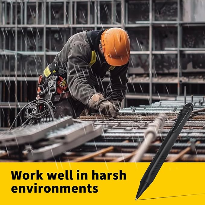 ASINNO 1.3 MM Mechanical Pencil, Weatherproof 2B Dark Lead, Heavy Duty Mechanical Pencil Woodworking Pencils with 20 Lead Refills and 4 Erasers, for Outdoor Marking Drafting Drawing Sketching