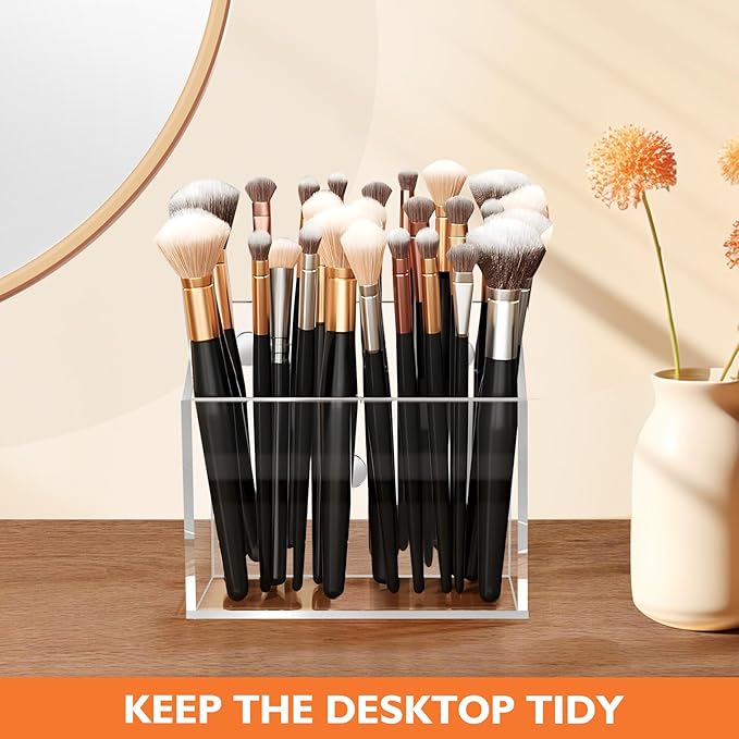 Magnetic Pen Holder Classroom Organization Acrylic Marker Holder for Whiteboard Refrigerator Locker Accessories Pencil Dry Erase Marker Basket (1 Compartment * 2)