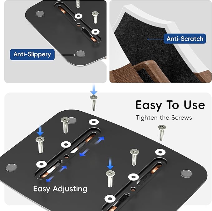 Vertical Dual Laptop Stand - Snow Peak-Shaped Walnut Adjustable Laptop Holder,2 Slots Desktop Dock Compatible with All MacBook, Surface,Chromebook,Dell & More(Walnut)