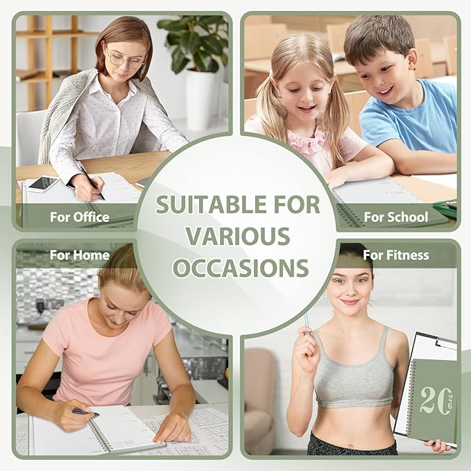 2026 Planner, Weekly and Monthly Calendar Agenda Book, Jan 2026 - Dec 2026, Hardcover Planning Academic Planner for Office School Supplies and Desk Accessories - Letter Size (8.5'' x 11'')