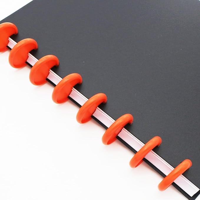 100pcs Discbound Notebook Discs DIY Planner Accessories fits for Tul,Levenger,Arc,Happy Planner,Talia(Red,1.1inch/28mm)