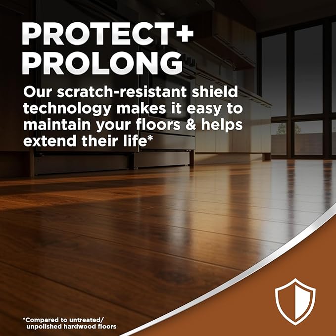 Weiman Hardwood Floor Cleaner and Polish Restorer Combo - 2 Pack - High-Traffic Hardwood Floor, Natural Shine, Removes Scratches, Leaves Protective Layer