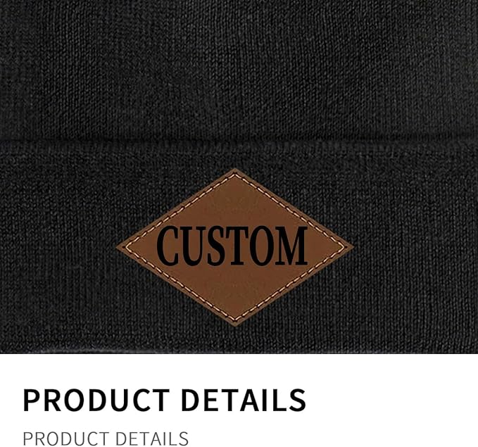 Custom Beanie for Men Women Bulk Custom Winter Hat Beanies with Logo Text Image Personalized Knit Hats Gifts for Business