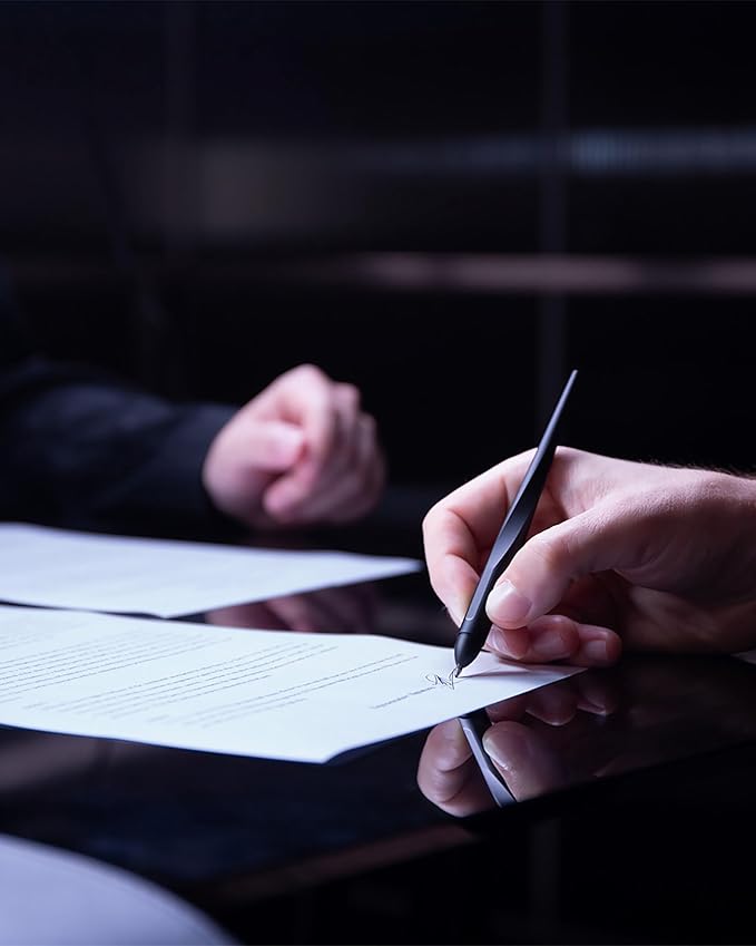 novium Hoverpen Interstellar - Space Black, Ballpoint Pen, Unique Conversational Starter, Premium Futuristic Design, Precision Flow Ink, Schmidt Ballpoint Cartridges