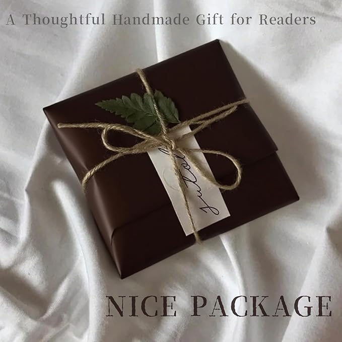 Personalized Embroidered Corner Mark, 4 Pack, Finished Initial Felt Bookmark Corner, Gift for Book Lover