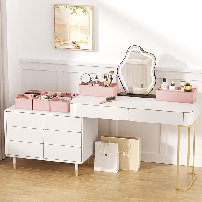 DIMJ Drawer Organizer Clothes Storage - 24 Pack Baby Dresser Organizer for Nursery, Small Fabric Closet Drawer Organizer Bins for Underwears Socks, Foldable Storage Dividers Organization for Bedroom