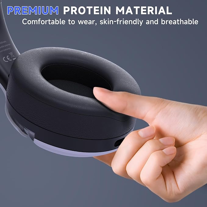 Gtheos Wireless Gaming Headset for ps5, ps4, Elden Ring, PC, Mac, Switch, Bluetooth 5.3 Gaming Headphones with Noise Canceling Microphone, 45H Battery, RGB Light, White