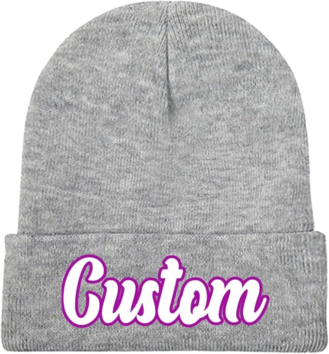 Custom Beanie with Photo Text Logo Design Your Own Personalized Knitted Hats Customized Beanie Custom Hats for Men Women