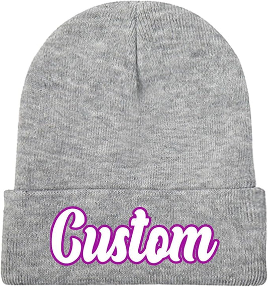 Custom Beanie with Photo Text Logo Design Your Own Personalized Knitted Hats Customized Beanie Custom Hats for Men Women