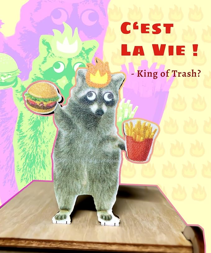 Desk Dumpster Pencil Holder - 2 compartments for office supplies - Funny Desk Office Accessories - Great Gift for Coworkers - White Elephant Gift, Everything is Fine