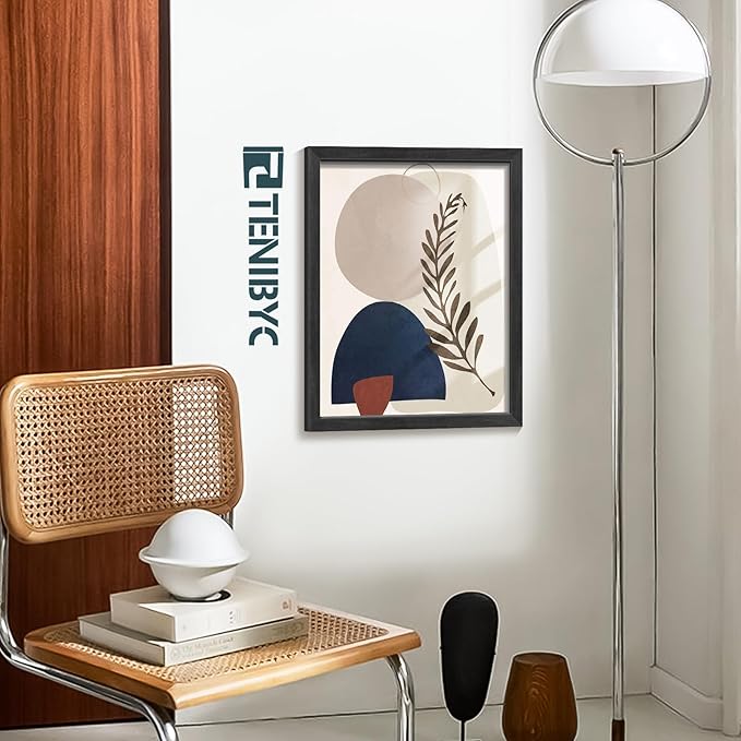 20x24 Picture Frame 4 Pack, Textured Black Wood Poster Frame, Suitable for Photos, Posters and Puzzles, Horizontal and Vertical Wall Hanging