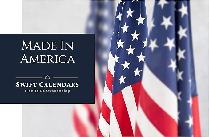 24" x 36" SwiftGlimpse 2025-2026 Academic Wall Calendar, Erasable, Large, Wet & Dry Erase Laminated, Reversible, Yearly Planner, JULY 2025 to JUNE 2026 ONLY, Maroon