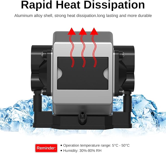 LASER TREE Air Assist for Laser Cutter and Engraver, Adjustable Max 26 L/Min Airflow Air Assist Pump, Reduce Burn Marks, Protect Laser Module Lens, Smooth Edge Clean Cuts, Remove Smoke and Dust